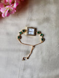 Emerald Regal Square Bracelet Watch