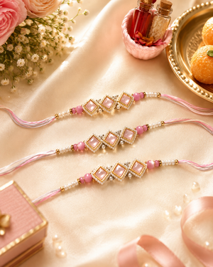 Blush Pink Pearl Rakhi