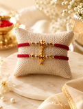 Golden Kalash Charm Rakhi
