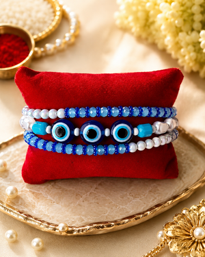 Stacked Evil Eye Bracelet Rakhi