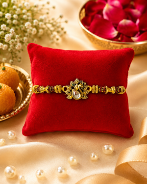 Morpankh Bandhan Kundan Rakhi