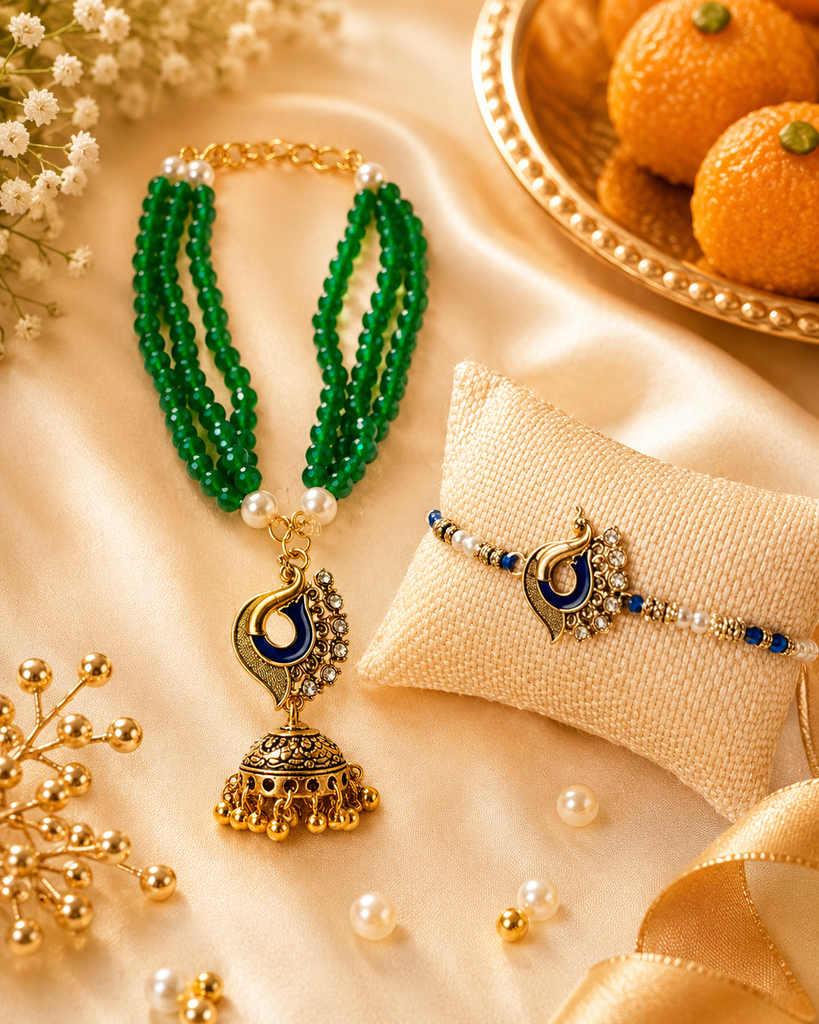 Morpankh Bandhan Couple Rakhi