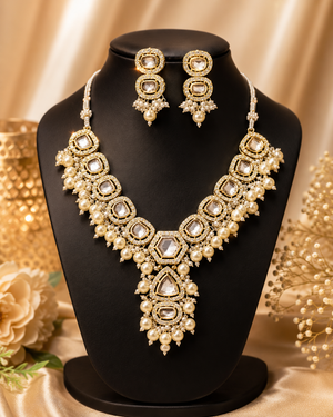 Kundan And Pearl Necklace