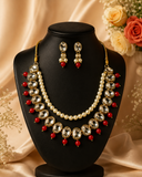 Red Kundan Set