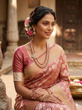 Metallic Copper Pearl Kundan Necklace