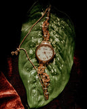 Rose Gold Crystal Bracelet Watch