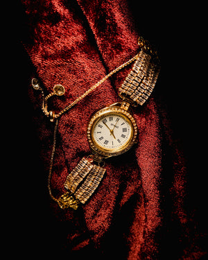 Gold & Silver Dual Shine Bracelet Watch