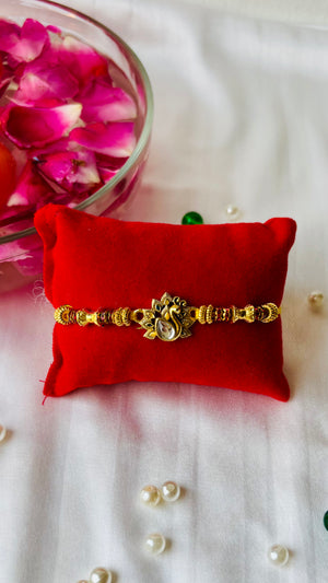 Morpankh Bandhan Kundan Rakhi