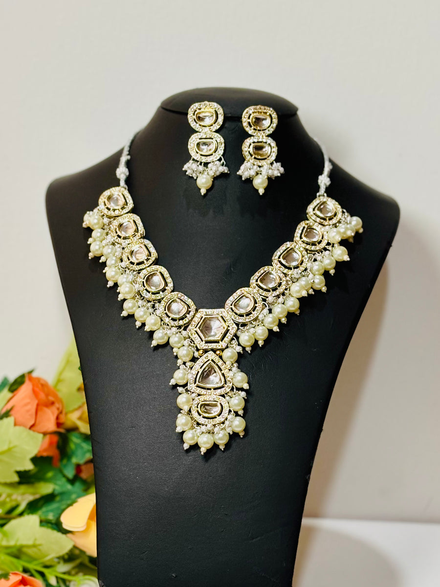 Kundan And Pearl Necklace