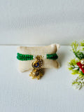 Crystal Chain Jhumka Bracelet