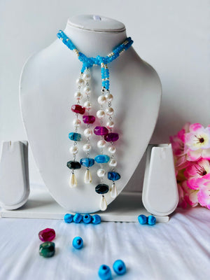 Ocean Bloom Statement Necklace