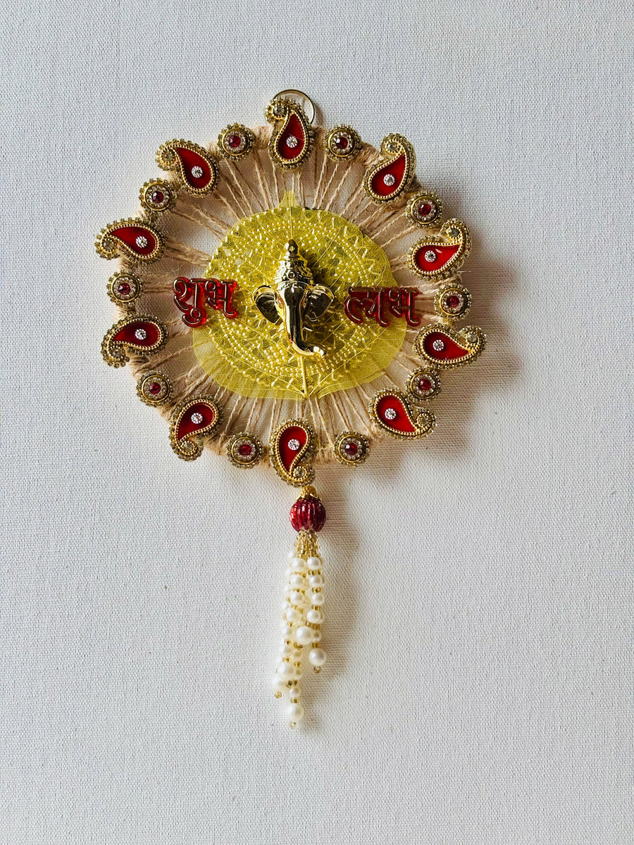 Red Paisley Shubh Labh Hanging