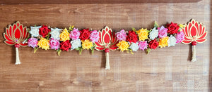 Vibrant Roses Lotus Toran