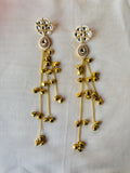 Flower Kundan Kashmiri Statement Earrings