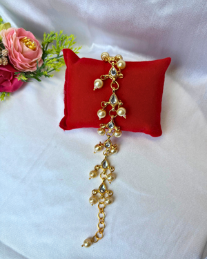 Meenakari Kundan Beads Reversible Bracelet